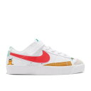 【 NIKE BLAZER LOW '77 BP 'CREATIVE ADVENTURES' / WHITE GAME ROYAL BLACK BRIGHT 】 ブレイザー 白色 ホワイト ゲーム 黒色 ブラック ゲームロイヤル 青 ブルー ジュニア キッズ ベビー マタニティ スニーカー ナ