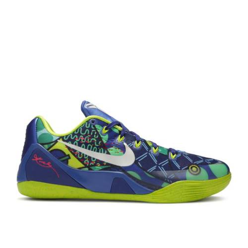 【 NIKE KOBE 9 EM 'BRAZIL' / GAME ROYAL WHITE-VENOM GREEN 】 コービー ゲーム 緑 グリーン ゲームロイヤル 青 ブルー スニーカー メンズ ナイキ