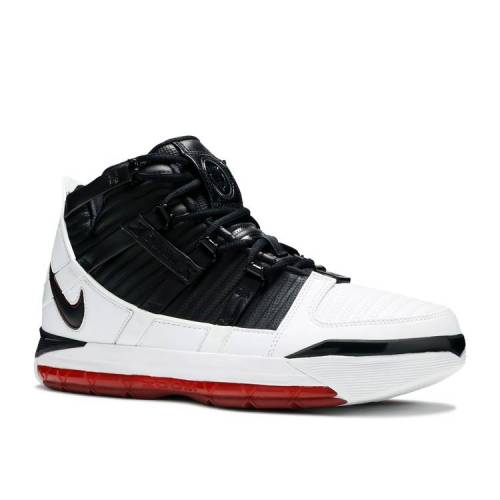 ナイキ NIKE ズーム レブロン 白色 ホワイト 赤 レッド 'HOME' スニーカー メンズ 【 RED NIKE ZOOM LEBRON 3 RETRO QS 2019 WHITE BLACKVARSITY 】