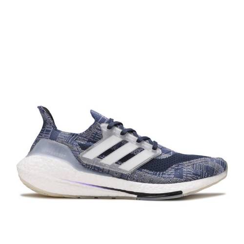 【 ADIDAS ULTRABOOST 21 'SASHIKO' / CREW BLUE CLOUD WHITE CREW NAVY 】 アディダス クルー 青色 ブルー 白色 ホワイト 紺色 ネイビー スニーカー メンズ