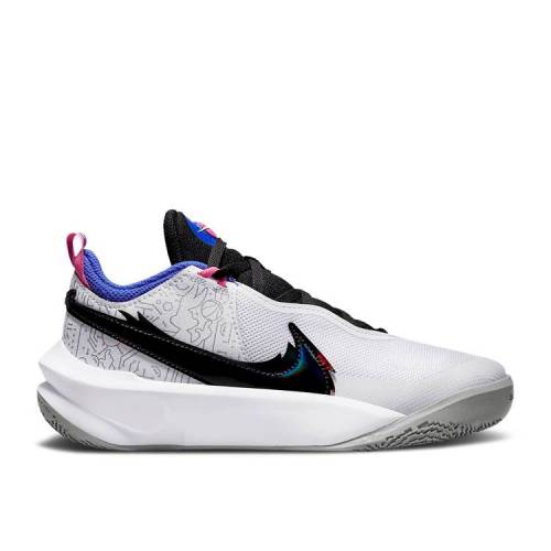 【 NIKE SPACE JAM X TEAM HUSTLE D10 SE GS 'COMPUTER CHIP' / WHITE HYPER ROYAL PINK BLAST 】 ジャ..
