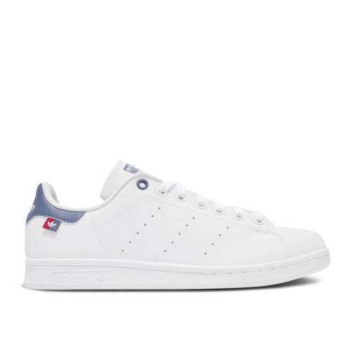 【 ADIDAS STAN SMITH 'WHITE SCARLET CREW BLUE' / CLOUD WHITE SCARLET CREW BLUE 】 アディダス クルー 白色 ホワイト 青色 ブルー スタンスミス スニーカー メンズ