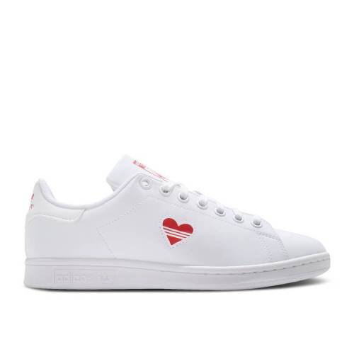 【 ADIDAS STAN SMITH J 039 VALENTINE 039 S DAY 039 / CLOUD WHITE VIVID RED CLOUD 】 アディダス 白色 ホワイト 赤 レッド スタンスミス ジュニア キッズ ベビー マタニティ スニーカー