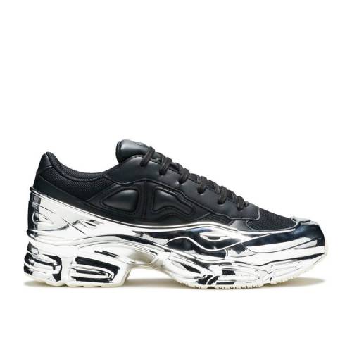 【 ADIDAS RAF SIMONS X OZWEEGO MIRRORED - BLACK / CORE BLACK SILVER METALLIC 】 アディダス コア 黒色 ブラック 銀色 シルバー ラフシモンズ スニーカー メンズ