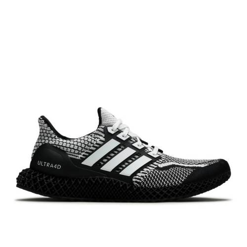 【 ADIDAS ULTRA 4D 5.0 'COOKIES AND CREAM' / CORE BLACK CLOUD WHITE CARBON 】 アディダス ウルトラ コア 黒色 ブラック 白色 ホワイト カーボン スニーカー メンズ