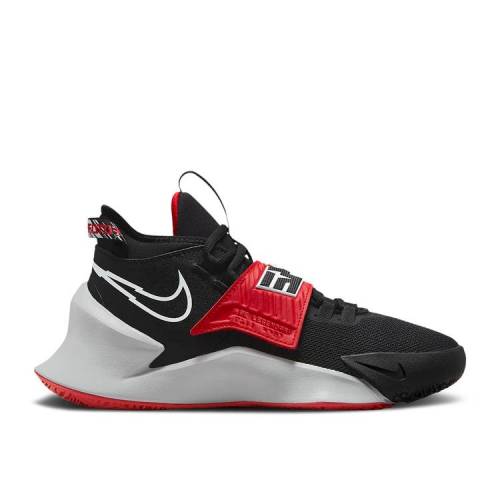 【 NIKE FUTURE COURT 3 GS 'BRED' / BLACK UNIVERSITY RED LIGHT SMOKE 】 コート 黒色 ブラック...