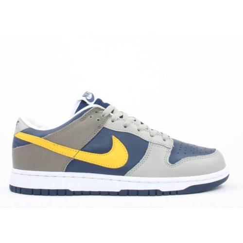 【 NIKE DUNK LOW / GREY MIDNIGHT NAVY VARSITY 】 ダンク 灰色 グレー 紺色 ネイビー ダンクロー ス..