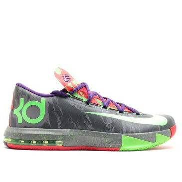 ナイキ NIKE 'ENERGY' スニーカー メンズ 【 NIKE KD 6 CL GRY ELCTRC GRNBRGHT CRMSN 】