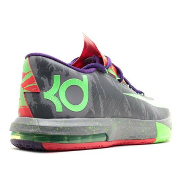 ナイキ NIKE 'ENERGY' スニーカー メンズ 【 NIKE KD 6 CL GRY ELCTRC GRNBRGHT CRMSN 】