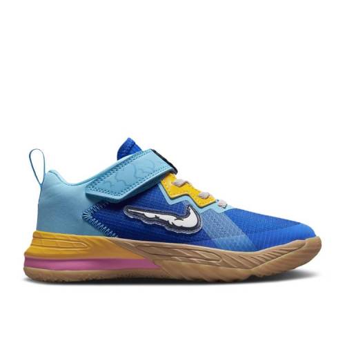 【 NIKE SPACE JAM X LEBRON 18 LOW PS 'WILE E. ROADRUNNER' / RACER BLUE BALTIC BLUE 】 ジャム レブロン 青色 ブルー スペースジャム ジュニア キッズ ベビー マタニティ スニーカー ナイキ