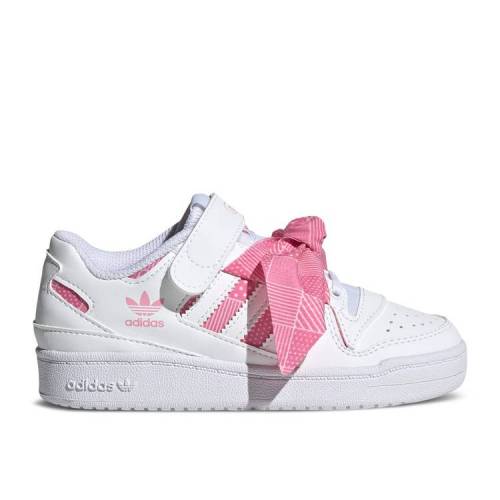 アディダス ADIDAS アディダス フォーラム 白色 ホワイト ピンク 'POLKADOT SCARF' ジュニア キッズ 【 PINK ADIDAS FORUM LOW J CLOUD WHITE LIGHT 】