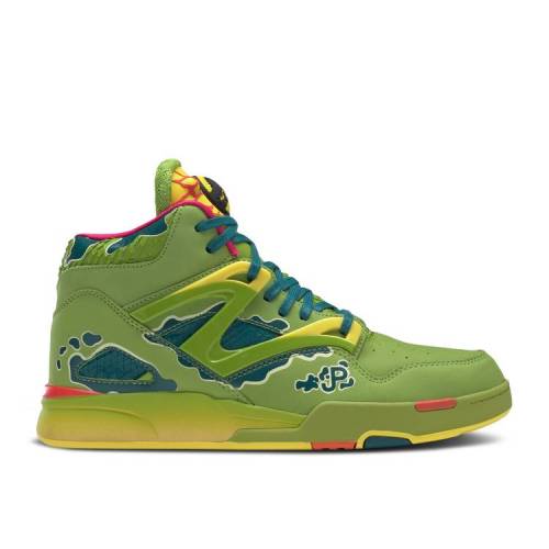 【 REEBOK JURASSIC PARK X PUMP OMNI ZONE 2 'DILOPHOSAURUS' / ULTRA LIME HERITAGE TEAL 】 リーボック パーク ポンプ ゾーン ウルトラ ライム スニーカー メンズ