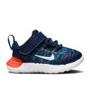 【 NIKE FREE RN 2021 TD 'MIDNIGHT NAVY ORANGE' / MIDNIGHT NAVY ORANGE IMPERIAL 】 フリー 紺色 ネイビー 橙 オレンジ ベビー ナイキ