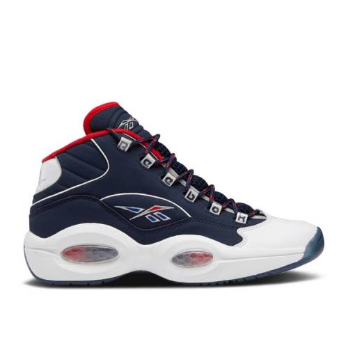 【 REEBOK QUESTION MID 'USA' / VECTOR NAVY FOOTWEAR WHITE 】 リーボック クエスチョン ミッド 紺色 ネイビー 白色 ホワイト クエスチョンミッド スニーカー メンズ