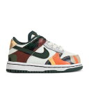 【 NIKE DUNK LOW SE TD 'SAIL MULTI-CAMO' / SAIL VINTAGE GREEN TOTAL ORANGE WHITE 】 ダンク ビンテージ ヴィンテージ 緑 グリーン 橙 オレンジ 白色 ホワイト ダンクロー MULTICAMO' ベビー ナイキ