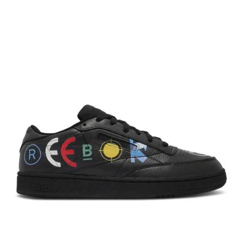 y REEBOK BLACKEYEPATCH X CLUB C 85 'BLACK' / BLACK WHITE COURT GREEN z [{bN Nu F ubN F zCg R[g  O[ Xj[J[ Y