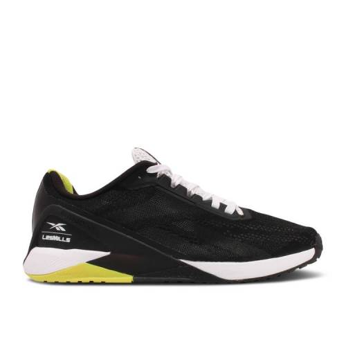 【 REEBOK LES MILLS X NANO X1 'BLACK ACID YELLOW' / CORE BLACK FOOTWEAR WHITE ACI...