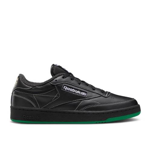 【 REEBOK CLUB C 85 'HUMAN RIGHTS NOW! - BLACK' / CORE BLACK PURE GREY 8 VECTOR 】 リーボック クラブ コア 黒色 ブラック ピュア 灰色 グレー スニーカー メンズ