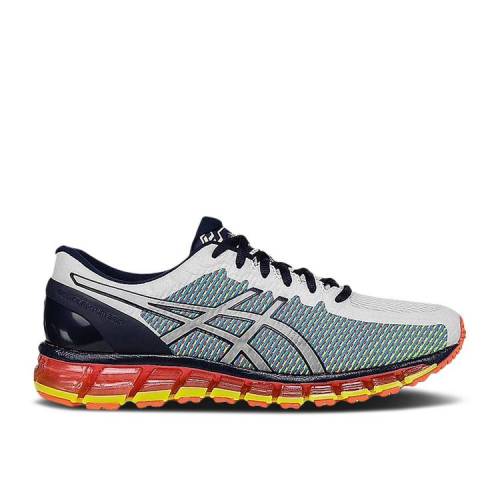 【 ASICS GEL QUANTUM 360 CM 'WHITE NAVY SAFETY YELLOW' / WHITE DARK NAVY SAFETY YELLOW 】 紺色 ネイビー 白色 ホワイト 黄色 イエロー スニーカー メンズ アシックス
