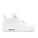 【 AIR JORDAN AIR JORDAN 4 RETRO GS 'PURE MONEY' 2006 / WHITE METALLIC SILVER 】 ナイキ 白色 ホワイト 銀色 シルバー エアジョーダン ジュニア キッズ ベビー マタニティ スニーカー