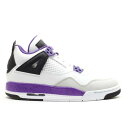 【 AIR JORDAN AIR JORDAN 4 RETRO GS 'ULTRAVIOLET' / WHITE WHITE ULTRVLT NTRL GRY 】 ナイキ 白色 ホワイト エアジョーダン ジュニア キッズ ベビー マタニティ スニーカー