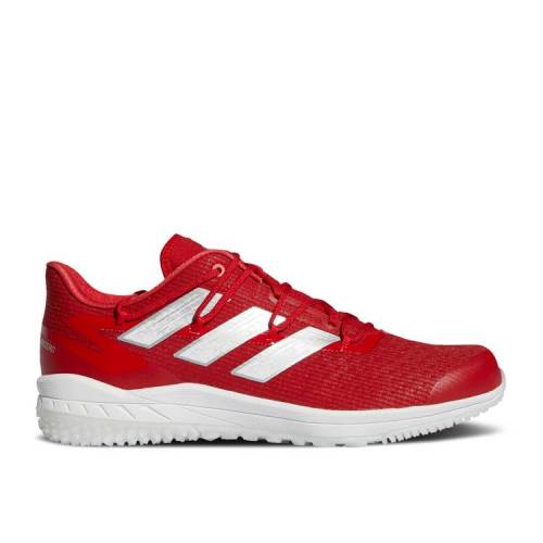【 ADIDAS ADIZERO AFTERBURNER 8 TF 'TEAM COLLEGIATE RED' / TEAM COLLEGIATE RED SILVER 】 アディダス アディゼロ チーム 赤 レッド 銀色 シルバー スニーカー メンズ