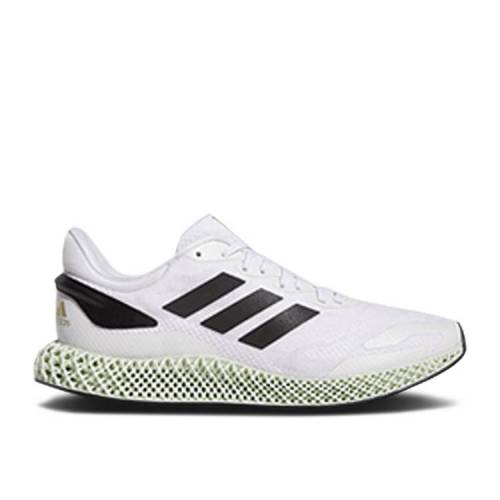 【 ADIDAS 4D RUNNER 1.0 'FOOTWEAR WHITE' / FOOTWEAR WHITE CORE BLACK GOLD 】 アディダス 白色 ホワイト コア 黒色 ブラック ゴールド スニーカー メンズ