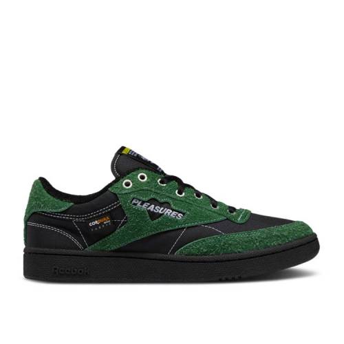 y REEBOK PLEASURES X CLUB C 85 'PINE GREEN' / BLACK PINE GREEN BLACK z [{bN Nu F ubN  O[ Xj[J[ Y