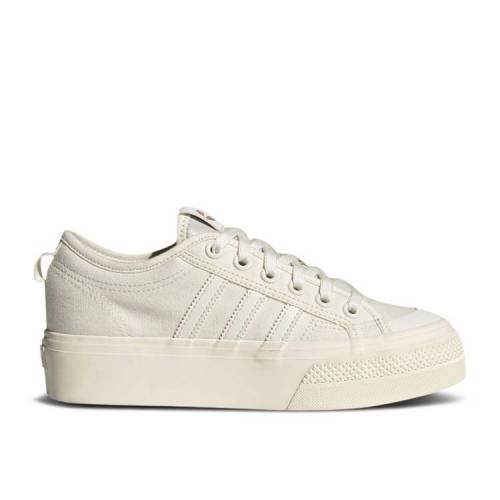 アディダス ADIDAS アディダス 白色 ホワイト クリーム 黄色 イエロー 'OFF WHITE' スニーカー レディース 【 YELLOW ADIDAS WMNS NIZZA PLATFORM OFF WHITE CREAM BRIGHT 】