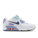 【 NIKE AIR MAX 90 SE 2 GS 'WHITE DARK PURPLE DUST' / WHITE DARK PURPLE DUST LIGHT 】 マックス 紫 パープル 白色 ホワイト エアマックス ジュニア キッズ ベビー マタニティ スニーカー ナイキ(4)