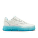 【 REEBOK MADWOMEN X WMNS CLUB C DOUBLE GEO 'CHALK HYDRO BLUE' / CHALK CHALK HYDRO BLUE 】 リーボック クラブ ハイドロ 青色 ブルー スニーカー レディース