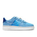 【 NIKE AIR FORCE 1 LV8 S50 GS 'UNIVERSITY BLUE' / UNIVERSITY BLUE DEEP ROYAL BLUE 】 青色 ブルー ディープ エアフォース ジュニア キッズ ベビー マタニティ スニーカー ナイキ(4)