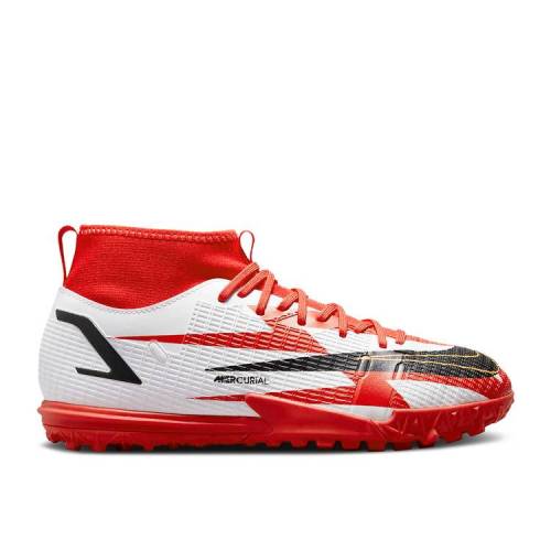 ナイキ NIKE アカデミー 赤 レッド 白色 ホワイト 橙 オレンジ 黒色 ブラック 'CHILE RED' ジュニア キッズ 【 RED ORANGE NIKE MERCURIAL SUPERFLY 8 ACADEMY CR7 TF GS CHILE WHITE TOTAL BLACK 】