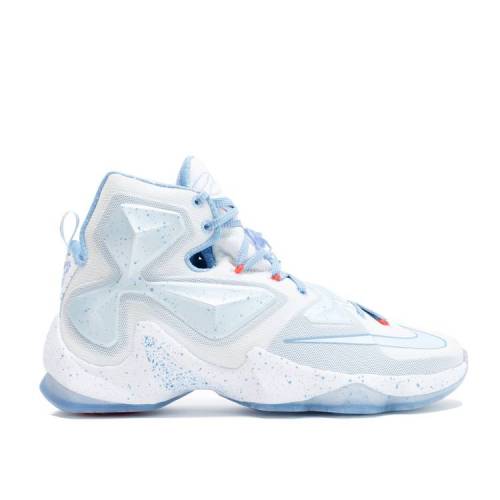 ナイキ レブロン サーティーン 白色 ホワイト 青色 ブルー 'CHRISTMAS' スニーカー メンズ 【 NIKE LEBRON 13 / SUMMIT WHITE BLUE TINT-BLUE LAGOON 】 メンズ スニーカー