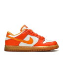 【 NIKE WMNS DUNK LOW / WHITE SHOCK ORANGE ORANGE BLAZE 】 ダンク 白色 ホワイト ショック 橙 オレンジ ダンクロー スニーカー レディース ナイキ