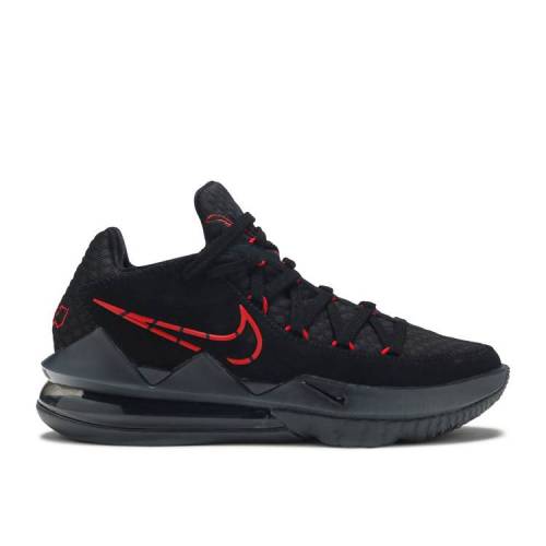 ナイキ NIKE レブロン 黒色 ブラック 赤 レッド 灰色 グレー 'BRED' スニーカー メンズ 【 RED NIKE LEBRON 17 LOW BLACK UNIVERSITY DARK GREY 】