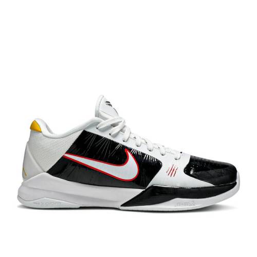 【 NIKE ZOOM KOBE 5 PROTRO 'ALTERNATE BRUCE LEE' / WHITE BLACK COMET RED WHITE 】 ズーム コービー プロトロ 白色 ホワイト 黒色 ブラック 赤 レッド スニーカー メンズ ナイキ