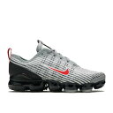 【 NIKE AIR VAPORMAX FLYKNIT 3 GS 'PARTICLE GREY UNIVERSITY RED' / PARTICLE GREY BLACK IRON GREY 】 フライニット 灰色 グレー 黒色 ブラック エアヴェイパーマックス ジュニア キッズ ベビー マタニティ スニーカ