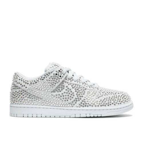 【 NIKE CACTUS PLANT FLEA MARKET X SWAROVSKI DUNK LOW 'PURE PLATINUM' / PURE PLAT...
