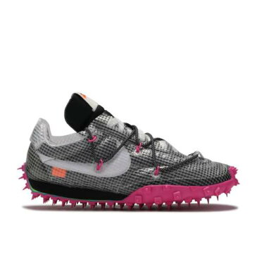 ナイキ NIKE オフホワイト ワッフル 黒色 ブラック 白色 ホワイト 'FUCHSIA' スニーカー レディース 【 NIKE OFFWHITE X WMNS WAFFLE RACER BLACK WHITE FUCHSIA 】