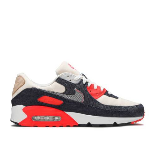 ナイキ NIKE マックス デニム エアマックス 'INFRARED' スニーカー メンズ 【 NIKE DENHAM X 90 DENIM MEDIUM INFRARED ECRU 】