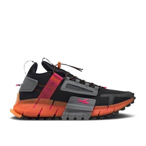 【 REEBOK ZIG KINETICA EDGE 'BLACK HIGH VIS ORANGE' / BLACK PROUD PINK HIGH VIS ORANGE 】 リーボック ジグ ハイ 黒色 ブラック ピンク 橙 オレンジ スニーカー メンズ