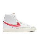 【 NIKE BLAZER MID '77 GS 'DOUBLE ZIG ZAG-STITCHED SWOOSH' / WHITE SAIL SUMMIT WHITE BRIGHT 】 ブレイザー ミッド ジグ 白色 ホワイト ジュニア キッズ ベビー マタニティ スニーカー ナイキ