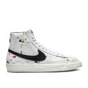 【 NIKE BLAZER MID '77 GS 'PAINT SPLATTER' / WHITE WHITE SAIL BLACK 】 ブレイザー ミッド 白...