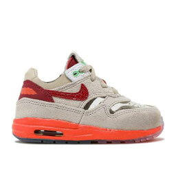 【 NIKE CLOT X AIR MAX 1 TD 'KISS OF DEATH' 2021 / NET DEEP RED ORANGE BLAZE 】 クロット マックス ネット ディープ 赤 レッド 橙 オレンジ エアマックス ベビー ナイキ