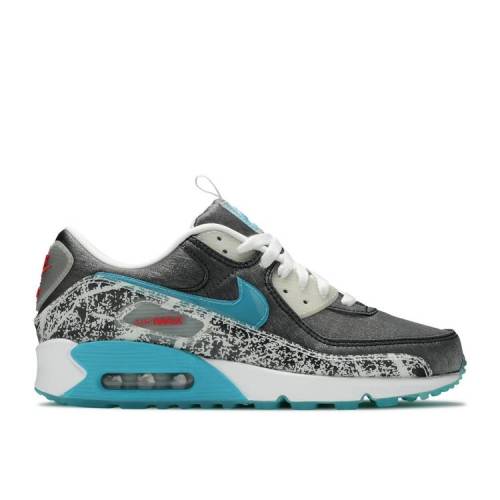 【 NIKE WMNS AIR MAX 90 SE 'RICE BALL' / BLACK WHITE BEACH CHLORINE BLUE 】 マックス 黒色 ブラック 白色 ホワイト 青色 ブルー エアマックス スニーカー レディース ナイキ