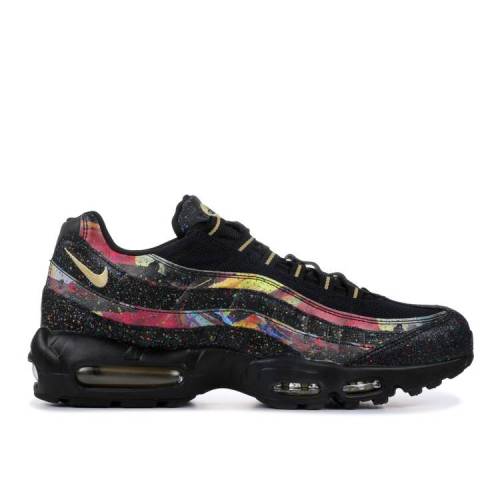 ナイキ マックス 黒色 ブラック エアマックス 'CARIBANA' スニーカー メンズ 【 NIKE AIR MAX 95 / BLACK METALLIC GOLD-COBALT BLAZE 】 メンズ スニーカー