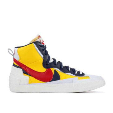 ナイキ NIKE ブレイザー ミッド 赤 レッド 'MAIZE NAVY' スニーカー メンズ 【 RED NIKE SACAI X BLAZER MID VARSITY MAIZE MIDNIGHT NAVYWHITEVARSITY 】