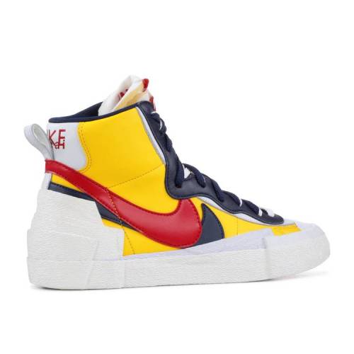 ナイキ NIKE ブレイザー ミッド 赤 レッド 'MAIZE NAVY' スニーカー メンズ 【 RED NIKE SACAI X BLAZER MID VARSITY MAIZE MIDNIGHT NAVYWHITEVARSITY 】