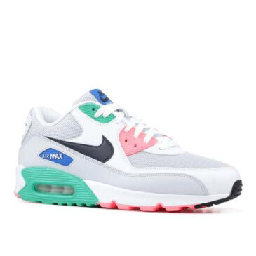 ナイキ NIKE エア マックス 白色 ホワイト ピュア プラチナム 青色 ブルー エアマックス 'WATERMELON' スニーカー メンズ 【 AIR PLATINUM NIKE 90 ESSENTIAL WHITE PURE BLUE NEBULA OBSIDIAN 】